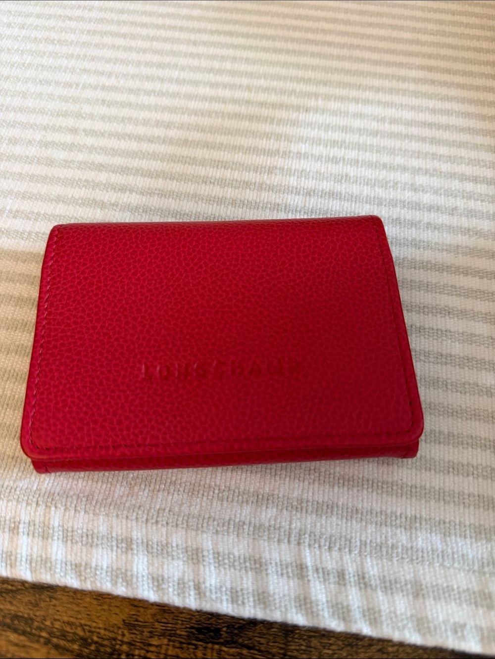 Longchamp Leather Card Holder Wallet